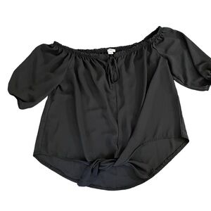𝅺Rue 21 Plus Off The Shoulder Black Blouse • NWT • 1X​
